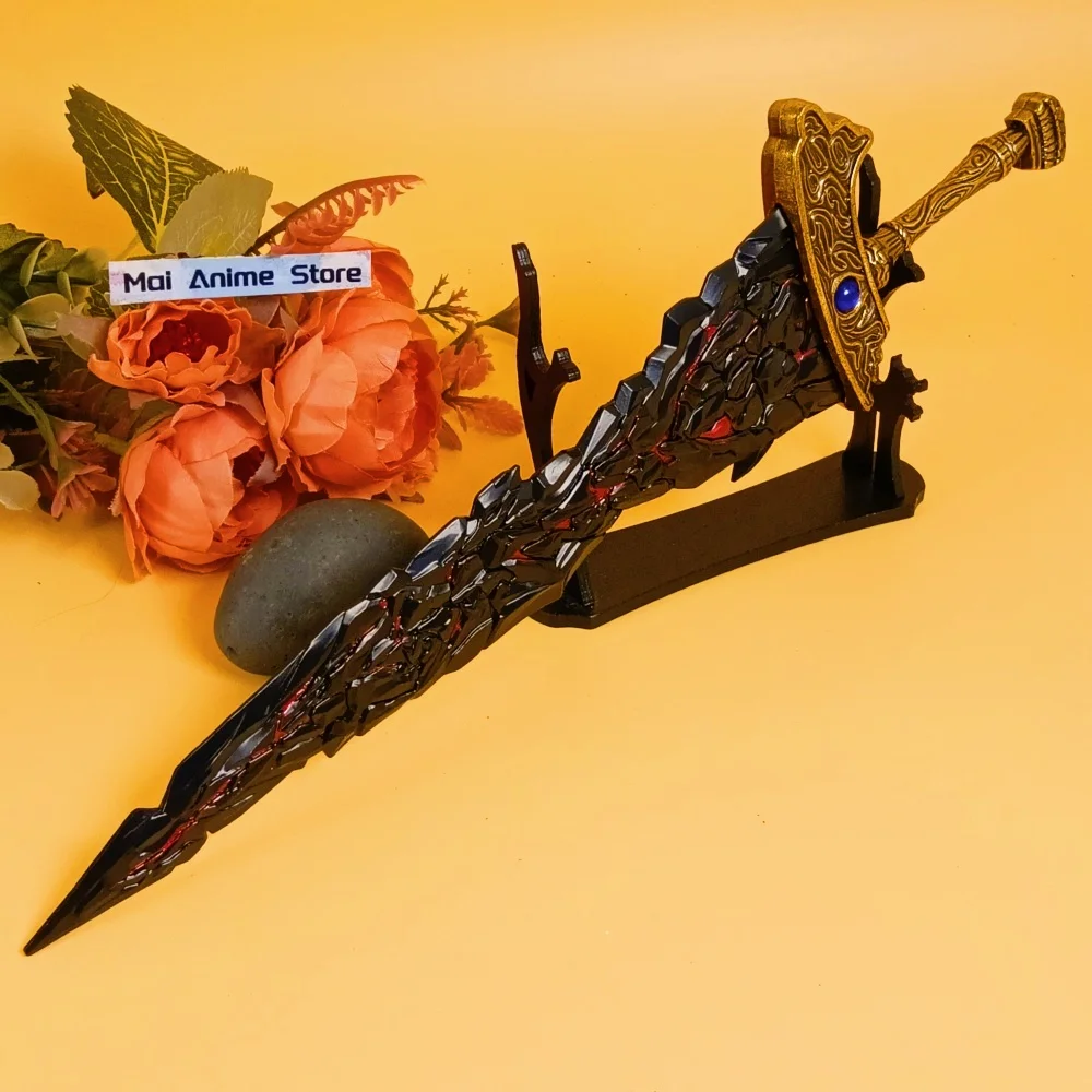 11.6 بوصة معدنية Elden كاتانا أنيمي النينجا سكين شفرة حديد السيف الحجم الحقيقي اليابانية كاتانا الأصلي الساموراي صابر لعبة غير حادة هدية #1