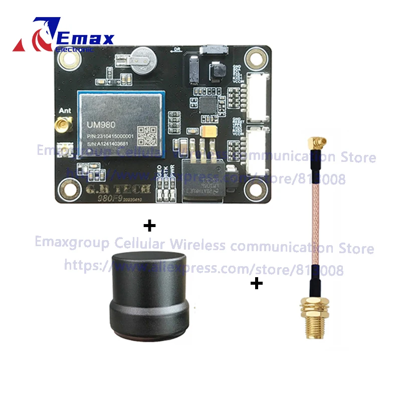 

Бесплатная доставка Unicore UM980 Высокоточный двойной RTK GNSS-приемник с геомагнетизмом SoC-NebulasIV Multi-freq Dual-ant с муравьем 901A