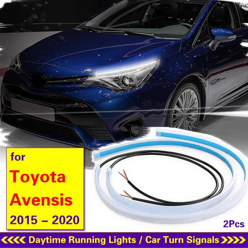 

Headlamp Light Guide Strip LED Running Water Light For Toyota Avensis 2015-2020 Car Decorative Light Streamer Turn Signal Light