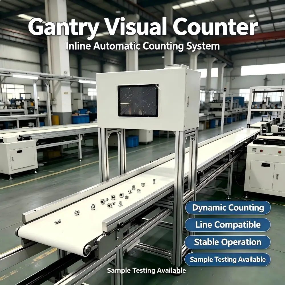 Connector Vision Counter Machine Connect the product line Counting System and Packaging  Visual Counting Machine with high speed