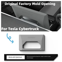 For Tesla Cybertruck Protective Frame Edge Cover Central Control Silicone Display Navigation Screen Protector Car Accessories