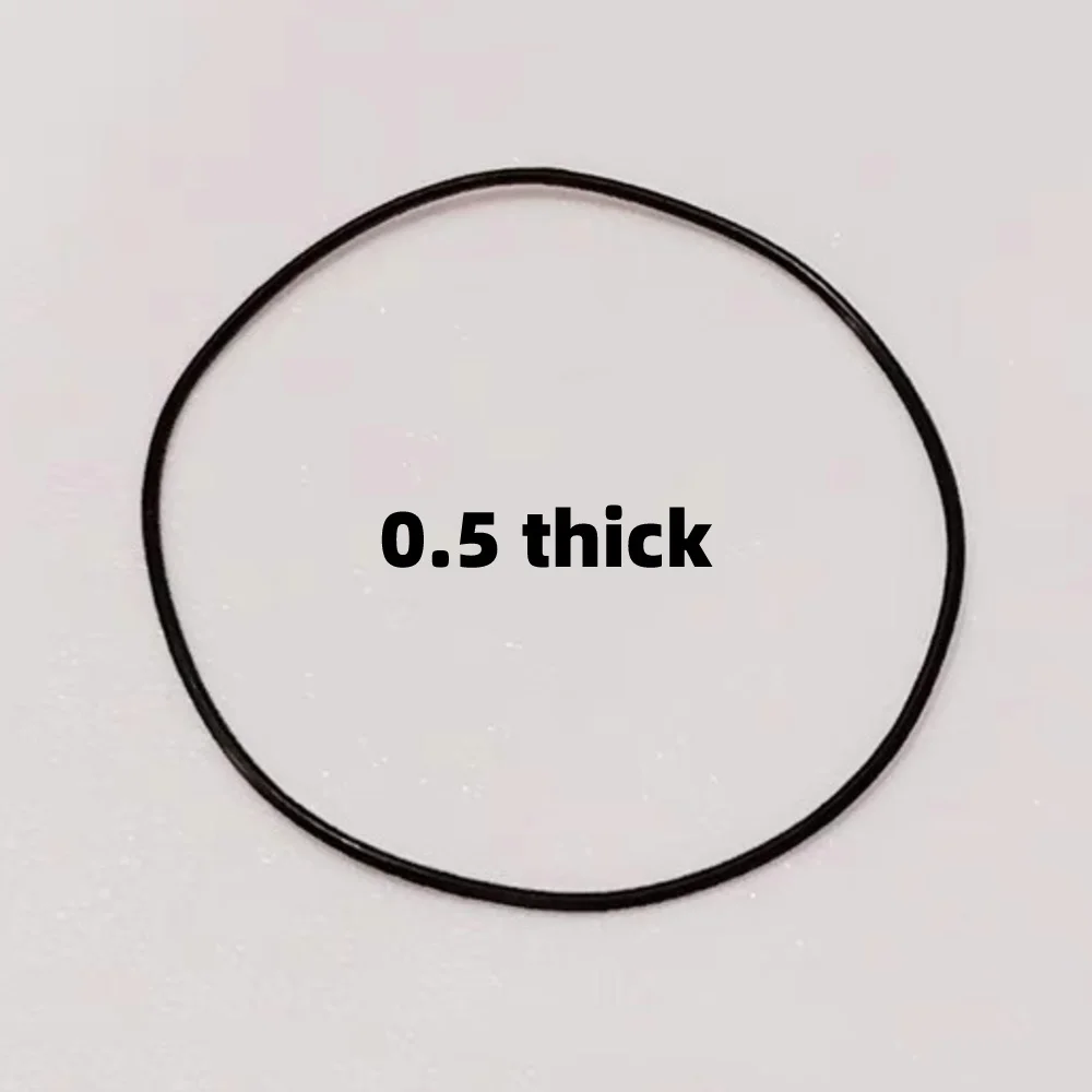 Couvercle inférieur de montre, couvercle arrière, bague d'étanchéité, caoutchouc souple, caoutchouc noir, bague d'étanchéité étanche, élastique universel, waterpro