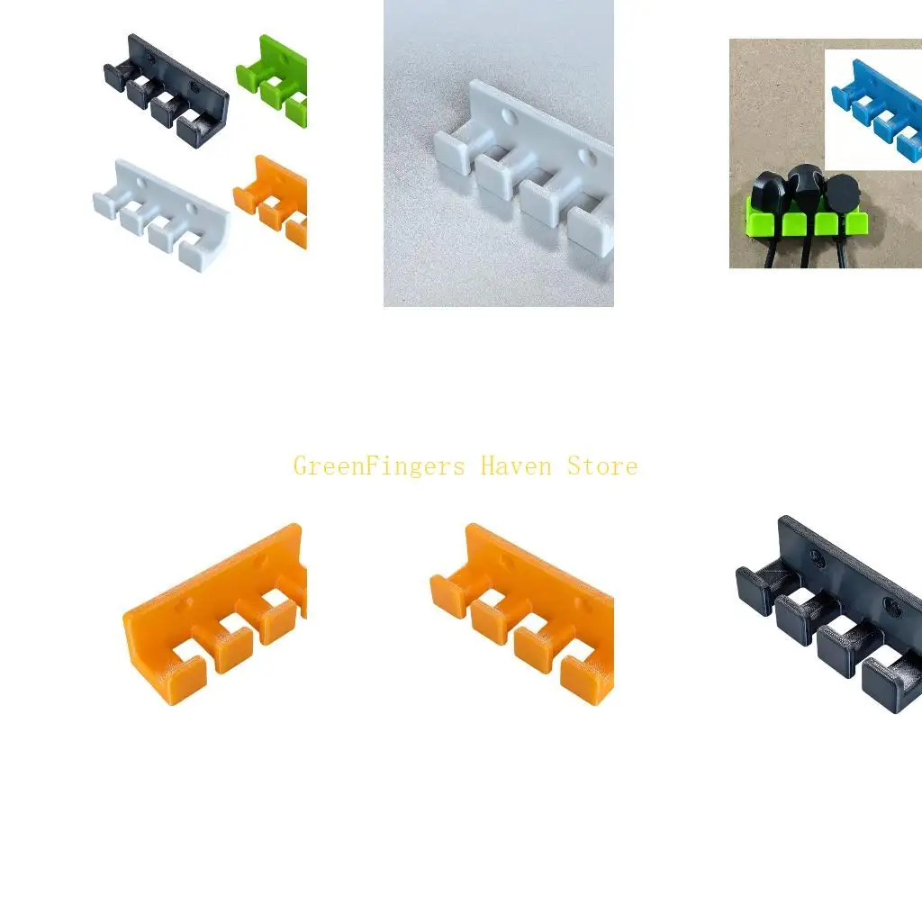 F68D Four Opening Wall Mount Rack for Garage Utility Area Hanging Access