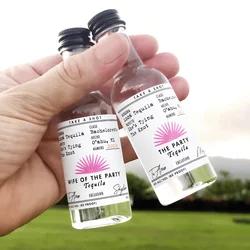 Personalized Birthday Casamigos Labels 50ml Birthday Favors Custom Tequila Shot Label 30th Bridesmaid Gift Fiesta Maid Of Honor
