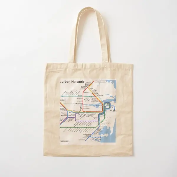 Sydney Suburban Railway Diagram 2021 2  Canvas Bag Women Ladies Travel Grocery Designer Fashion Tote Reusable Shopper Printed