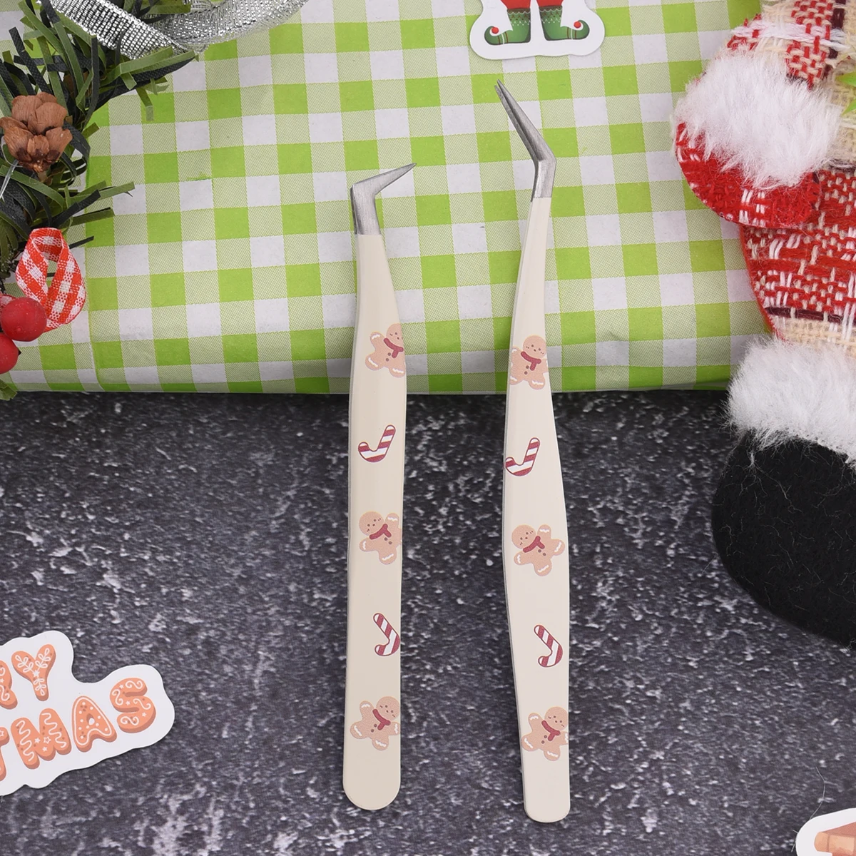 1個/2個入り まつげエクステ用ピンセット まつげエクステツール 高精度 まつげエクステ用ピンセット