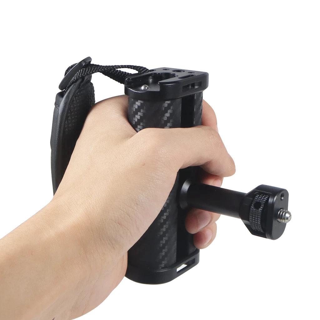 Universeller rechter und linker Seitengriff für Kamerakäfig-Handgriff mit Kaltschuhhalterung für Mikrofon-Videoleuchte für Sony für Canon Nikon – Detail 15