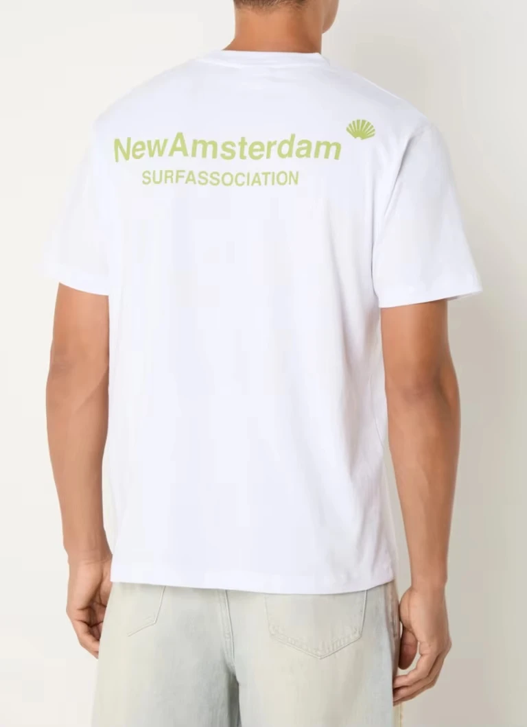 

Summer Sports T Shirts New Amsterdam Surf Association Road Trip T-Shirt Met Logo Printed Men Women Loose Casual Fashion Unisex