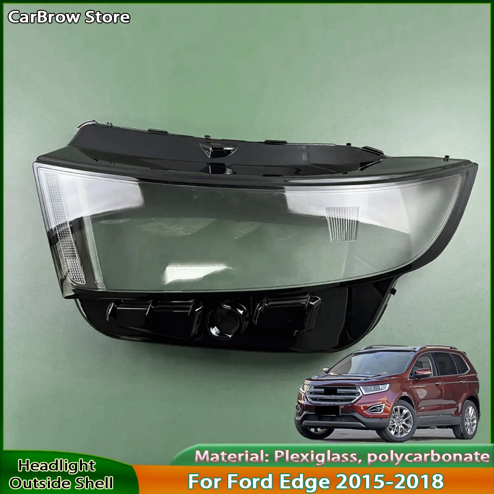 

For Ford Edge 2015 2016 2017 2018 Front Lamp Shade Headlight Mask Shell Transparent Cover Lens Replace The Original Lampshade