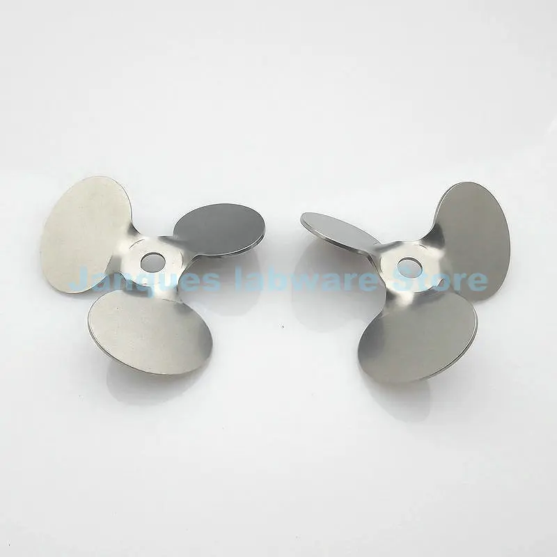 1pcs 304 stainless steel OD 30mm to 120mm Three-blades Stirrer Paddle Laboratory push-down/push-up stirring blade