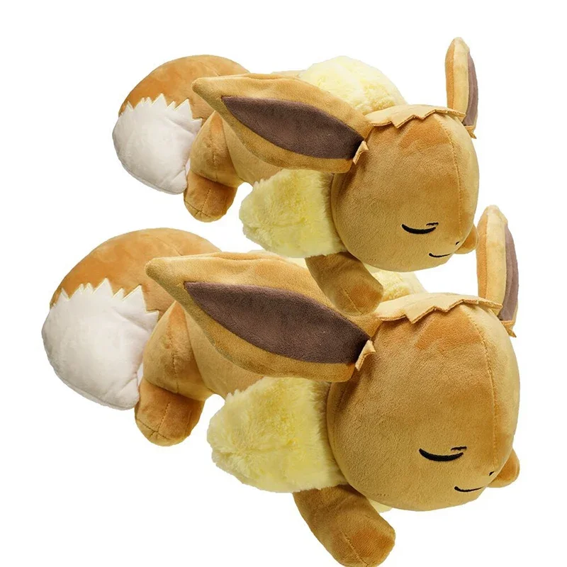 Pokemon Eevee Plush Toys Anime Pokémon Plushie Dolls 60cm Giant Cute Stuffed Pillow Eevee Sleeping Christmas Gifts for Children