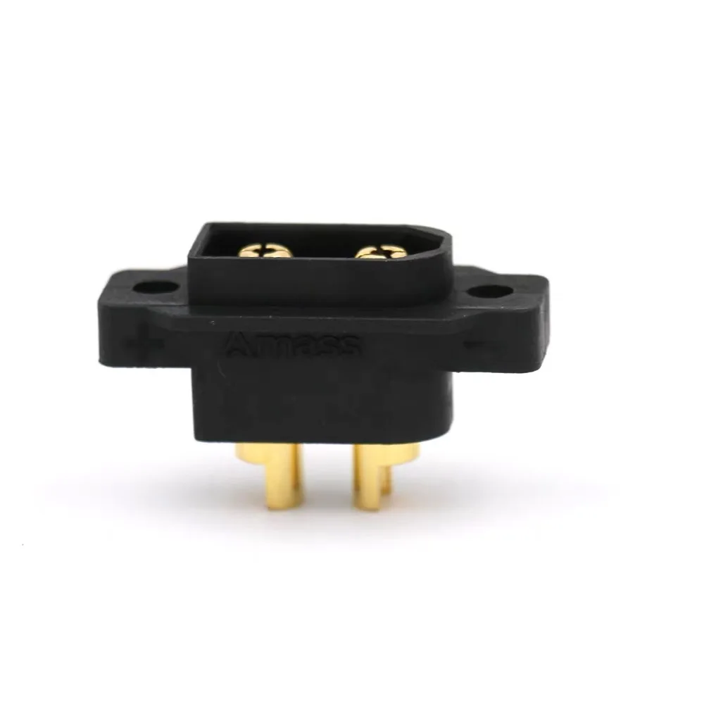 For AMASS waterproof black gold plated XT60EW M connector model aircraft 3.5mm high current power connection drone accessories