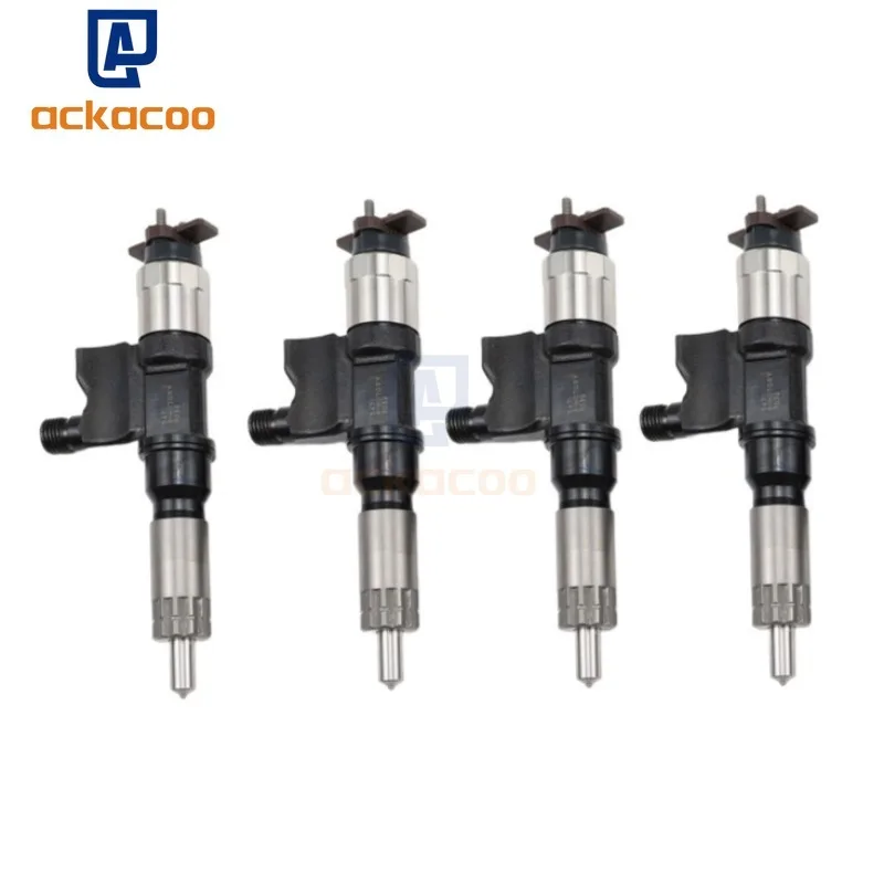

4PC 4HK1 Engine Diesel Fuel Injector set 095000-5471 0950005471 095000-8901 For 2001-07 Denso Isuzu NPR NPR-HD N-Series 5.2 4.8L