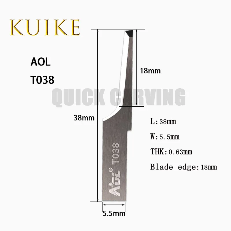 10 pz AOL T142 T033 T038 T131 T133 T138 lama oscillante macchina da taglio vibrante utensile coltello da taglio in carburo di tungsteno