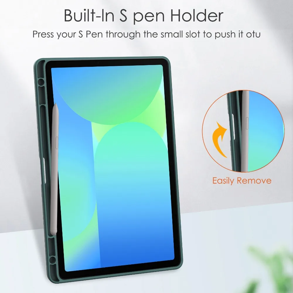 For Samsung Galaxy Tab S10 FE 2025 SM-X520 X526B With Pencil Holder Case For Galaxy Tab S10 FE / S9 FE 10.9 inch Tablet Cover