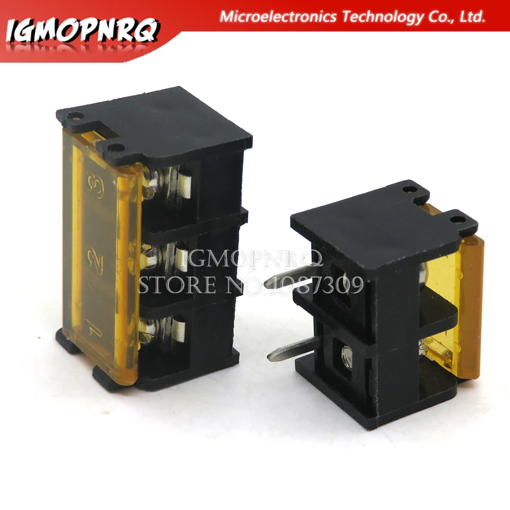 2/5PCS HB9500 2P 3P 4P 5P 6P 7P 8P 9P 10Pin PCB Screw Terminal Block Connector HB-9500 300V 30A Lid Barrier Terminal 9.5MM Pitch