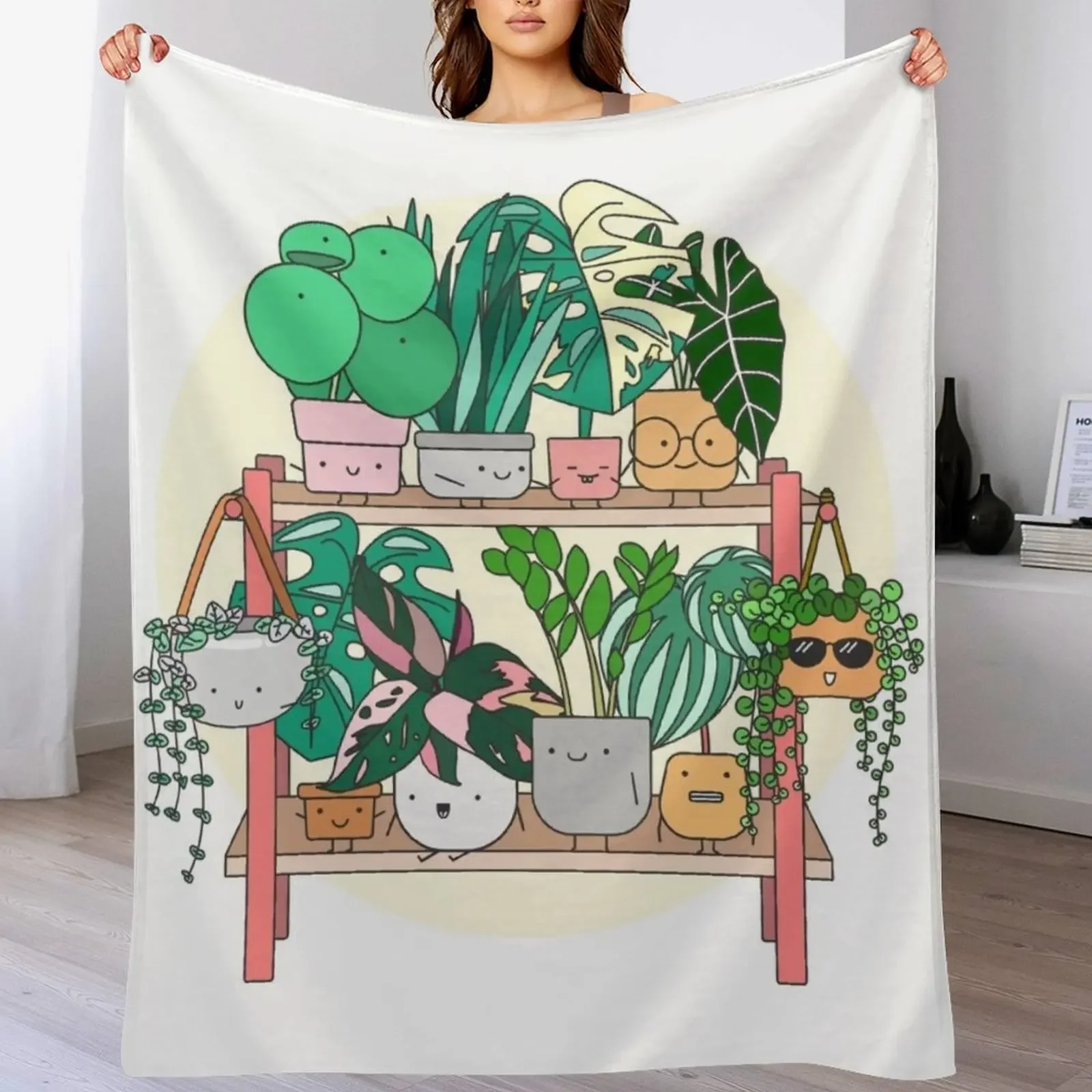 Little Plant Stand of Joy Throw Blanket heavy to sleep Sleeping Bag Bed covers Blankets