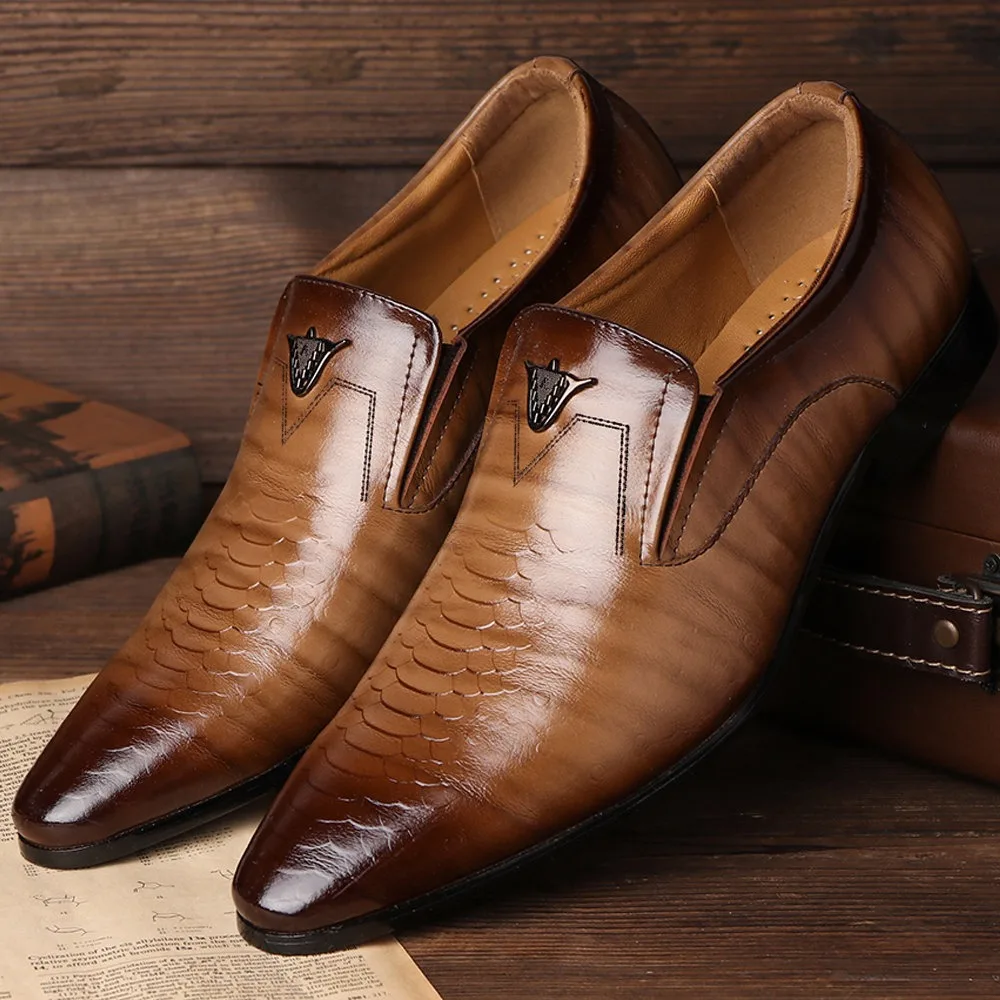 Size 38-48 Designer Mens Dress Shoes Penny Loafers Man Formal Office Shoes Men Suit Elegant Black Brown Zapatos De Vestir Hombre