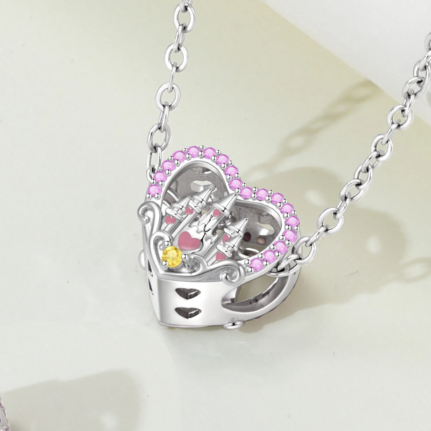 MISEFF S925 Sterling Silver Charm Infinity Love Heart Pendant For Bracelet DIY Jewelry Making Women Gift
