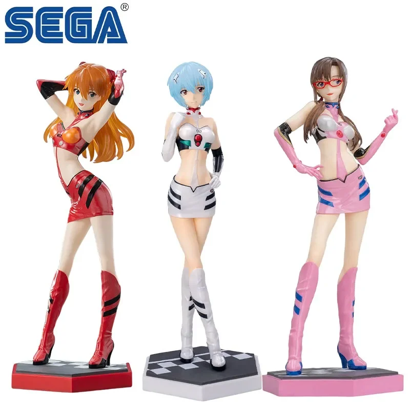 SEGA Genuine Luminasta New Century Evangelion Anime Figure PIT WALK Asuka Langley Soryu Action Toys Kids Gift Collectible Model