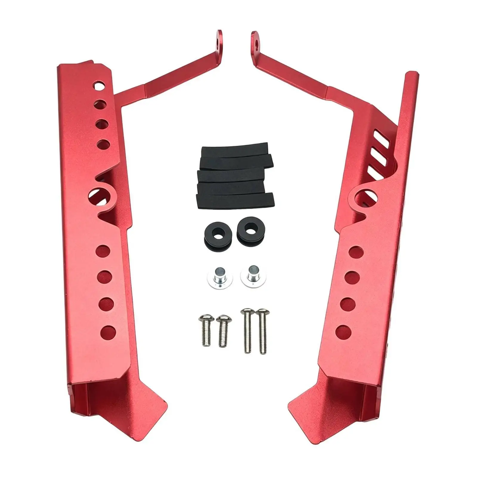 Motorcycle Brand MT-09 Radiator Guard Precision Fit Aluminum Radiator Guard Assembly Debris-Resistant for Traveling Riders, Road