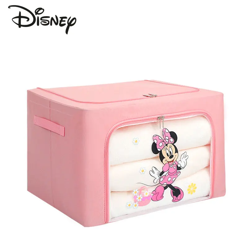 Disney-caja de almacenamiento multifuncional, bolsa de equipaje de gran capacidad con dibujos animados, a la moda y de alta calidad, novedad