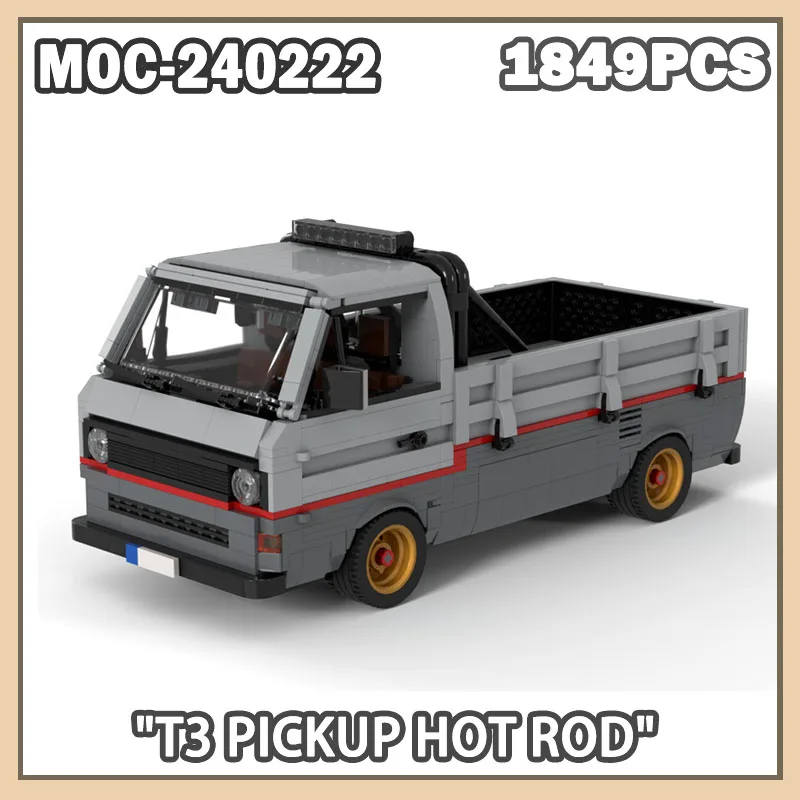 

MOC-240222 T3 Pickup Hot Rod Building Blocks Vehicle Car Building Blocks Educational Toys Car DIY Children's Toy 1849PCS