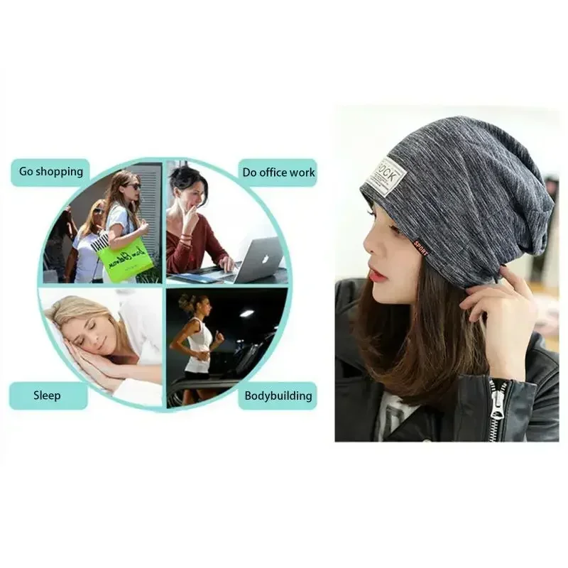 Silver Fiber Electromagnetic Wave Rfid Shielding Beanie, Capa protetora do cérebro, Monocromático Emf Proteção Hat, Blindagem Rf e Microondas