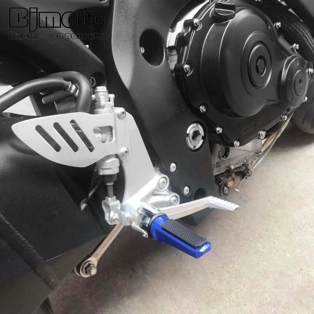 Front Padel Footrests Foot Pegs For SUZUKI GSX-S125 GSX-S750 GSX-S1000 GSX-S1000F GSX-R1000/R GSXS 125 750 750 1000F GSXR 1000R