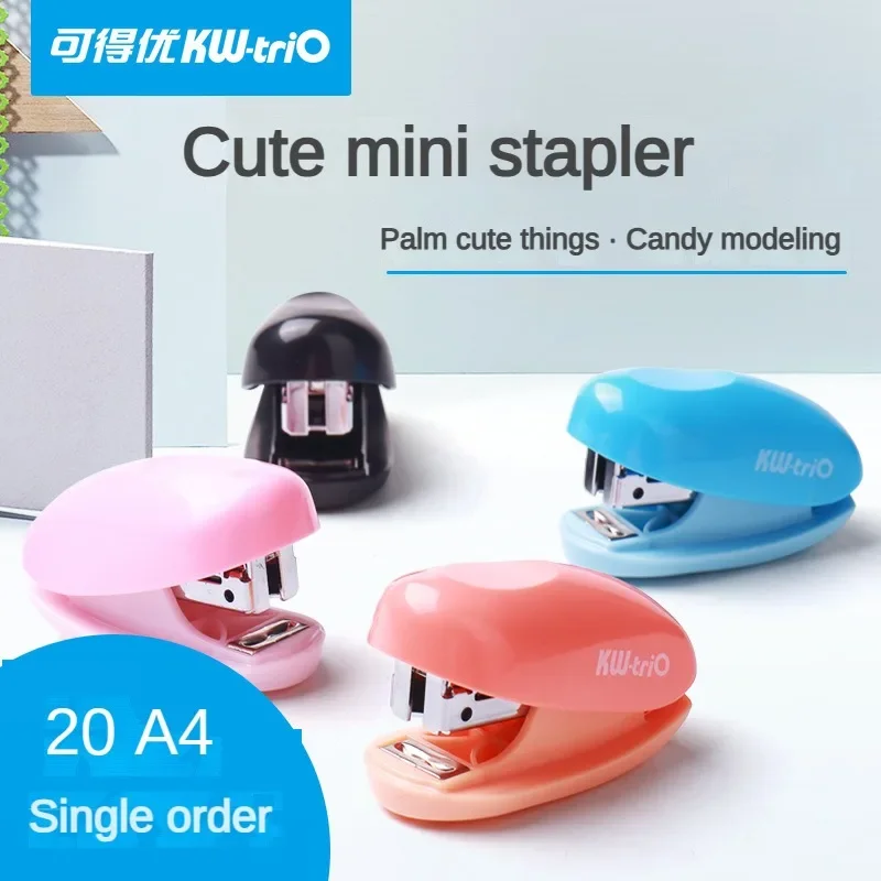 KW-TRIO Mini Stapler Desk Binding Binder Book Durable Paper Stapling Colors School Supplies Stationery Office Accessories