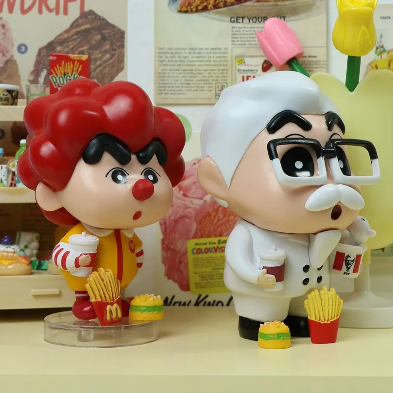 2024 New 13cm Crayon Shin-chan Anime Figure GK Nohara Shinnosuke Q Version Statue Pvc Action Figurine Collectible Model Toy Gift