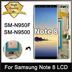 Note 8 Display Screen With Frame For Samsung Note8 N950F N950U N950W N950FD LCD Display Touch Screen Digitizer Assembly