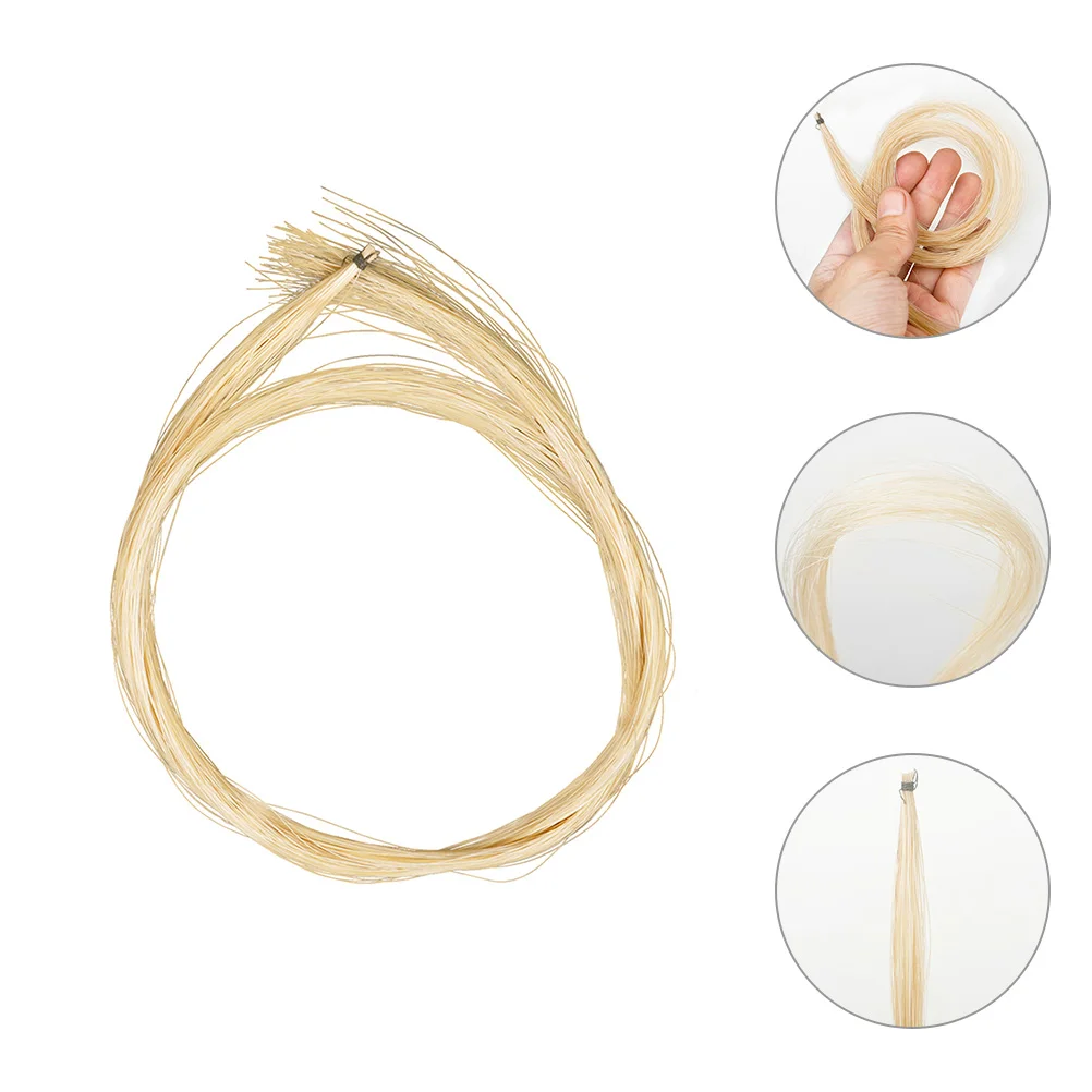

Horsemao Bow Tail Traditional Bows Horsetail Hair Violin Accessories Replacement
