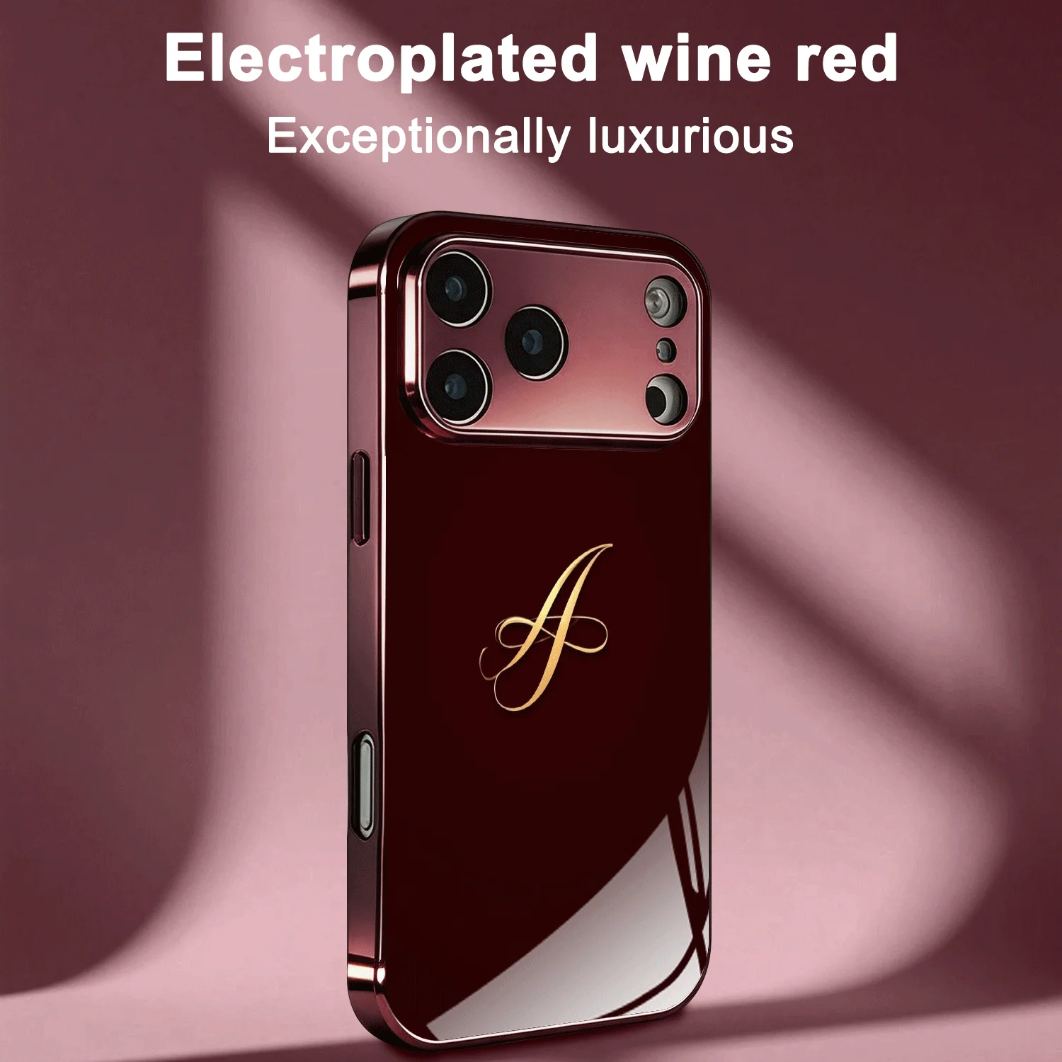 Letter A pattern glass phone case suitable for iPhone 18 17 16 15 14 13 12 Pro/Max/Plus anti drop and shockproof back cover