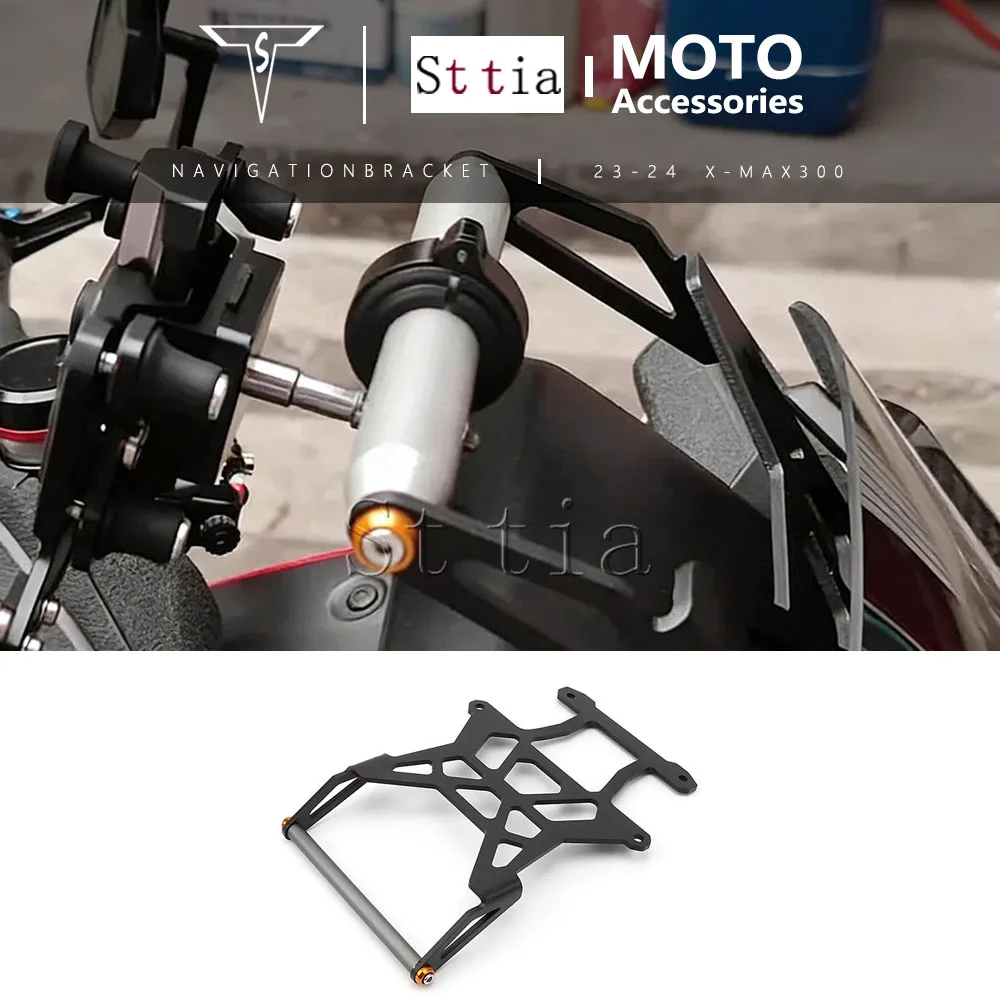 

Motocycle Front Phone Holder Mobile Navigation GPS Bracket Stand Plate Support For Yamaha X-MAX 300 XMAX 300 XMAX300 2023 2024