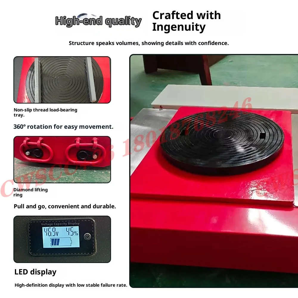 ناقل خزان كهربائي، جرار متعدد الاتجاهات للتحكم عن بعد في الخط المستقيم، شديد التحمل #4