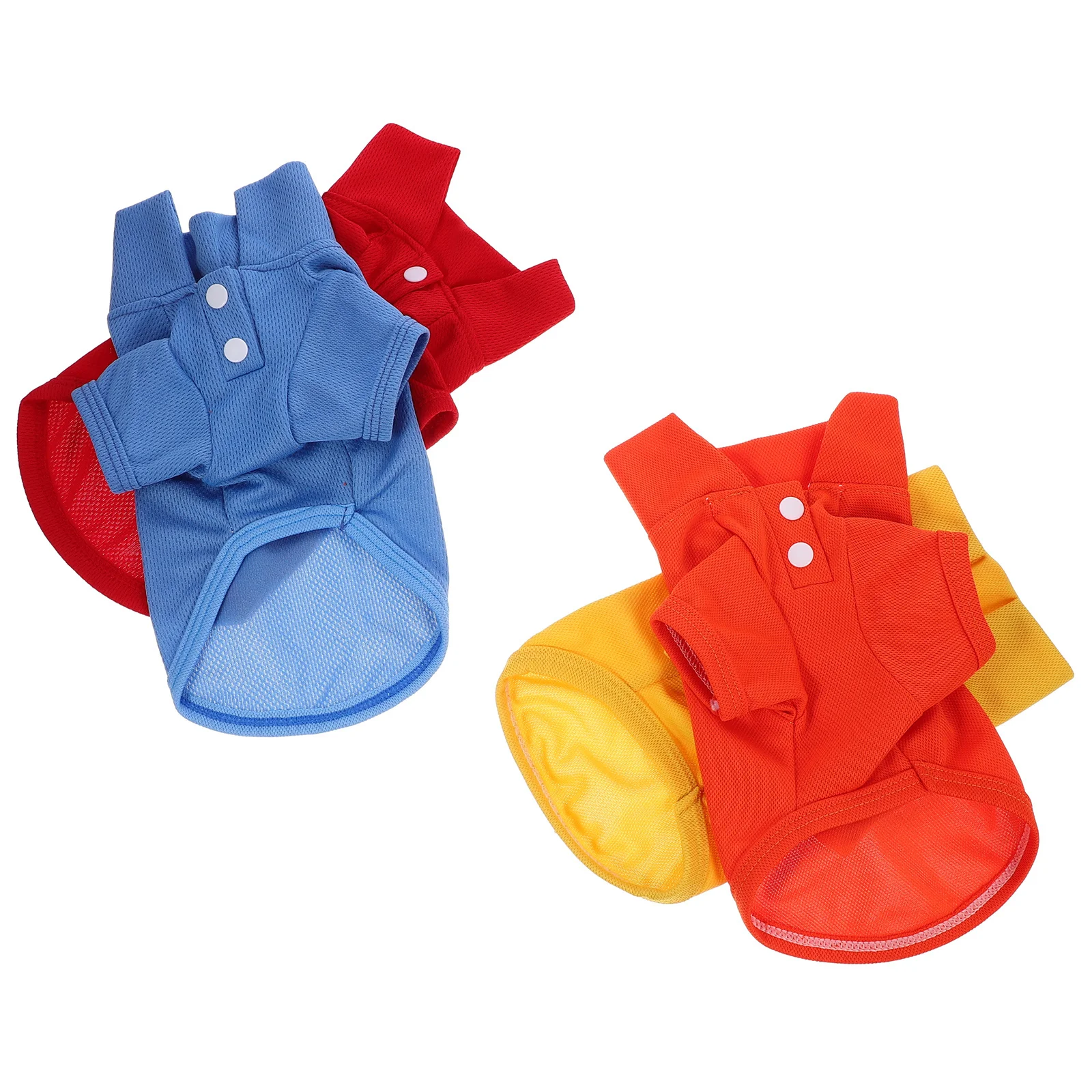 

4pcs Pet T-Shirt Size S For Dogs Cats Summer Puppy Shirt Breathable Comfortable Dog Clothes Washable Pet Clothing Outdoor Dog