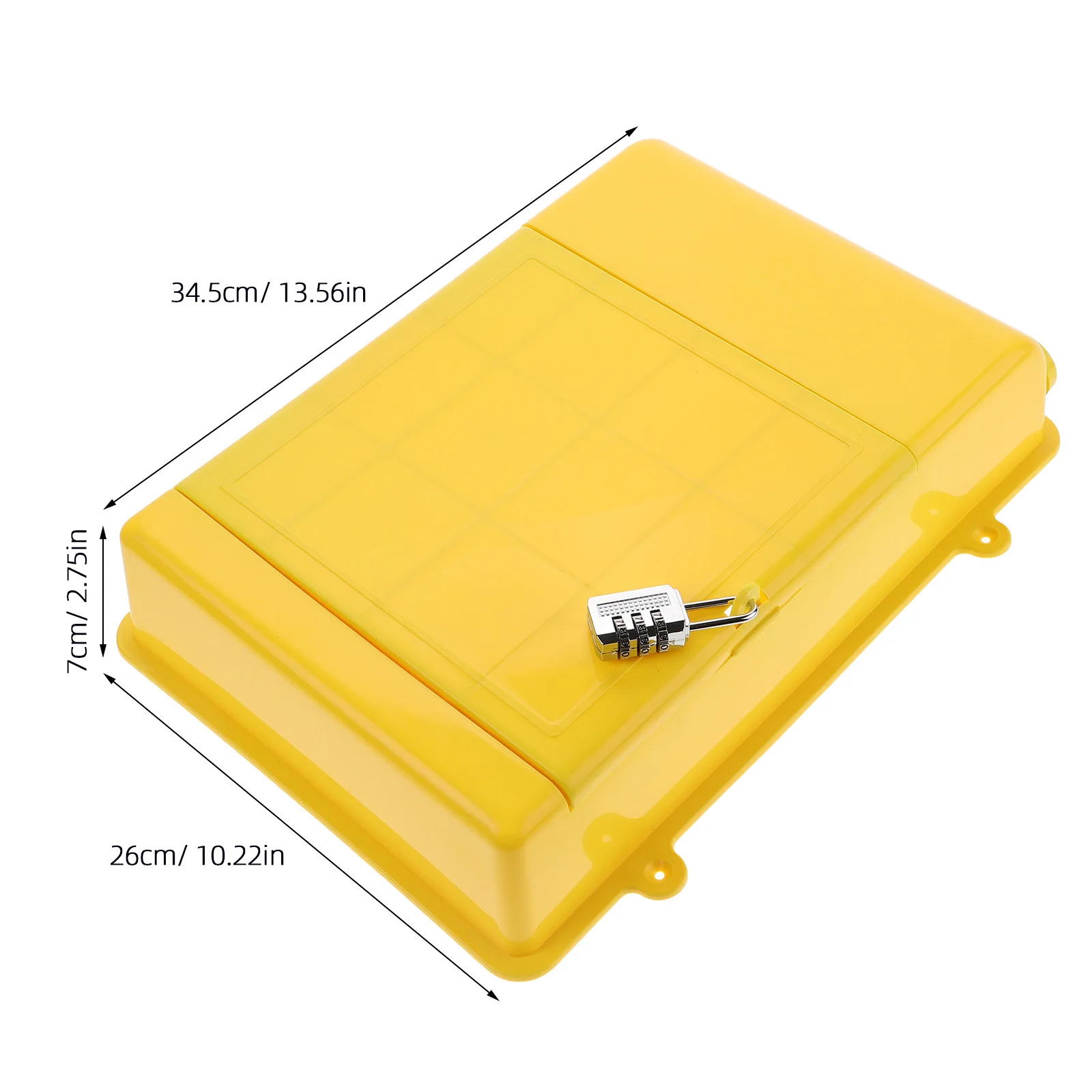 Plastic Wall Voting Box with Password Lock Wall Mount Lockable Mailbox Office Suggestion Box Locked Mailbox Office Mailboxes