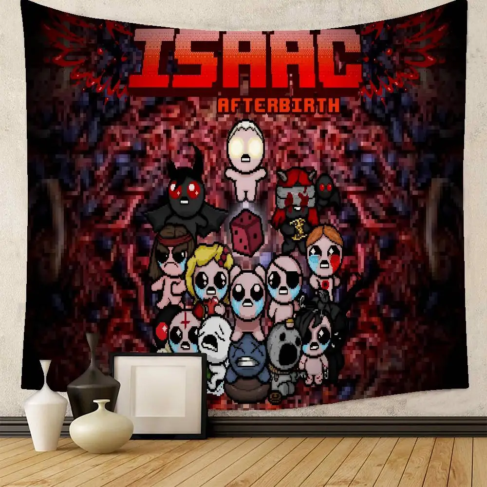 Game The B-Binding Of I-Isaac Printed Large Wall Tapestry Cheap Hippie Wall Hanging Bohemian Wall Tapestries Mandala Home Decor