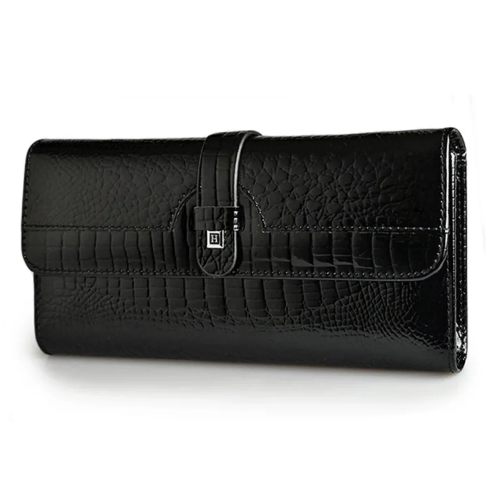 Genuine	Leather Purses for Women Long Handbags RFID	Credit Card Holder Wallets Luxury Designer Cardholder Bag Women's Wallet