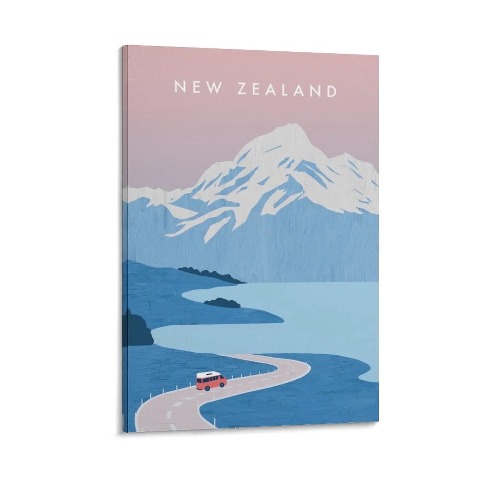 

New Zealand travel poster Canvas Painting room decorations aesthetic Wall paintings decorative pictures for living room