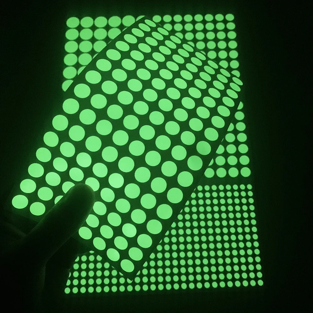 Circular Luminous Dots Glow Wall Sticker Fluorescent Home Kid'S Room Diy Self-Adhesive Decorative Glow In The Dark Decals  Chris