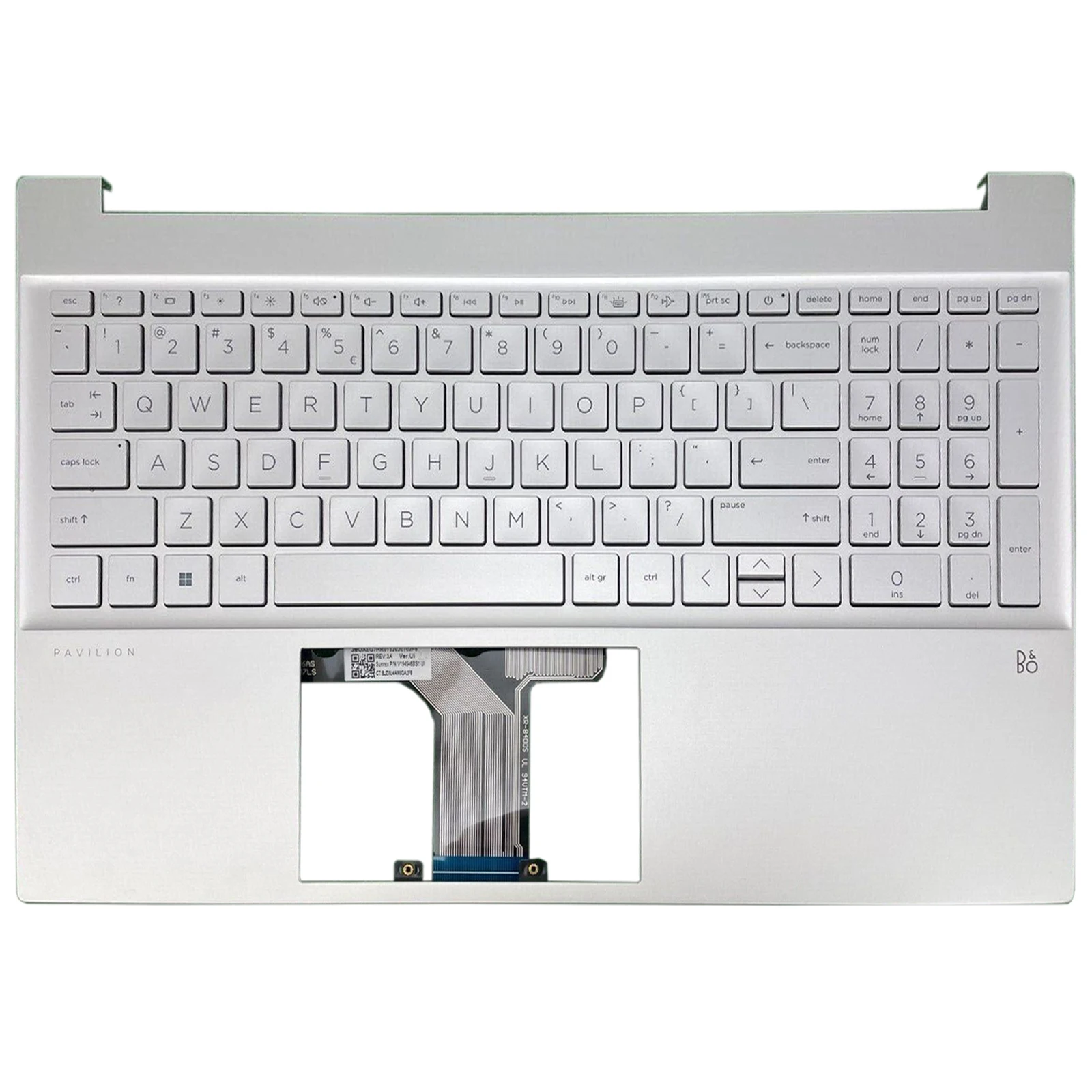 Clavier d'origine US pour HP Pavilion 15-EG 15-EH TPN-Q245 Q246 2021 ordinateur portable repose-poignets boîtier supérieur clavier rétro4.2 M08920-001