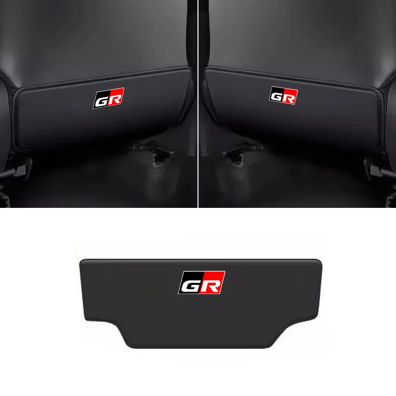 Encosto do assento de carro anti pontapé protetor capa almofada anti sujeira esteira para toyota gr kazoo corrida esporte corolla yaris rav cr camry auris