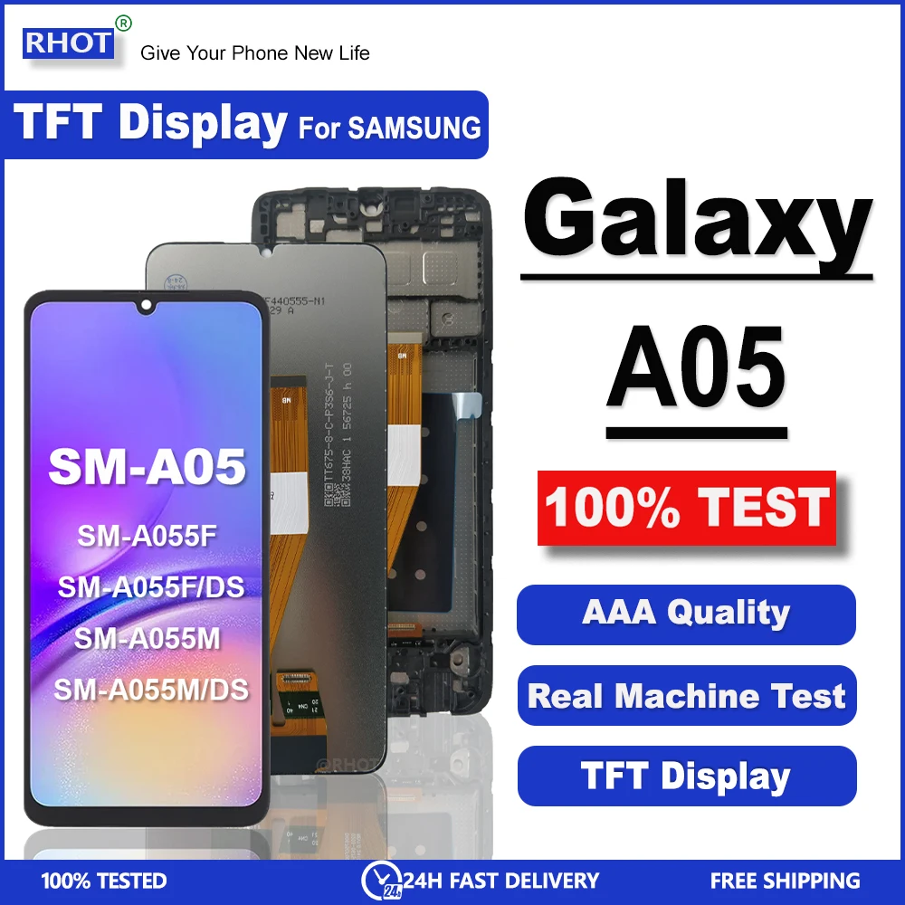 

6.7" For Samsung Galaxy A05 LCD Display For SM A05 LCD A055 A055M A055F LCD Display Touch Screen Digitizer Assembly Replacement