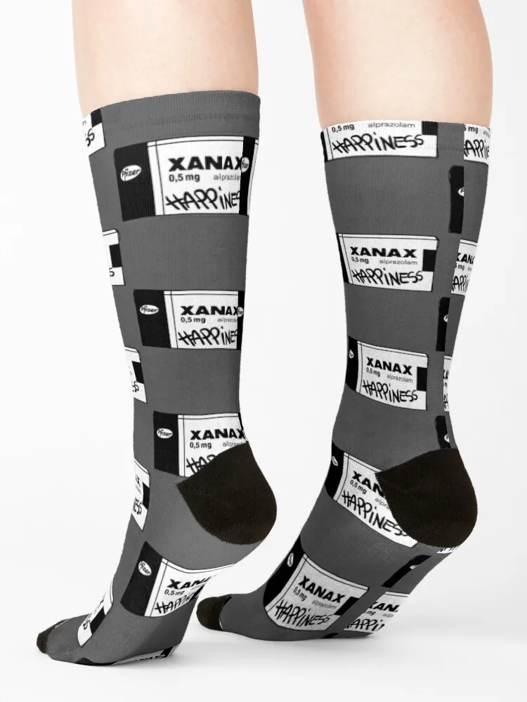 Xanax-Chaussettes Esthétiques Rétro et Cool pour Homme et Femme