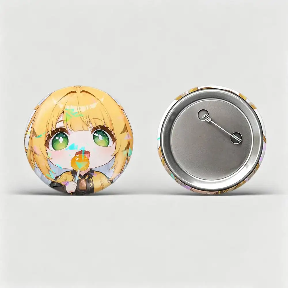 ZZZ Ju Fufu So Cute  Custom Tinplate Round Button Badge Pins Brooches