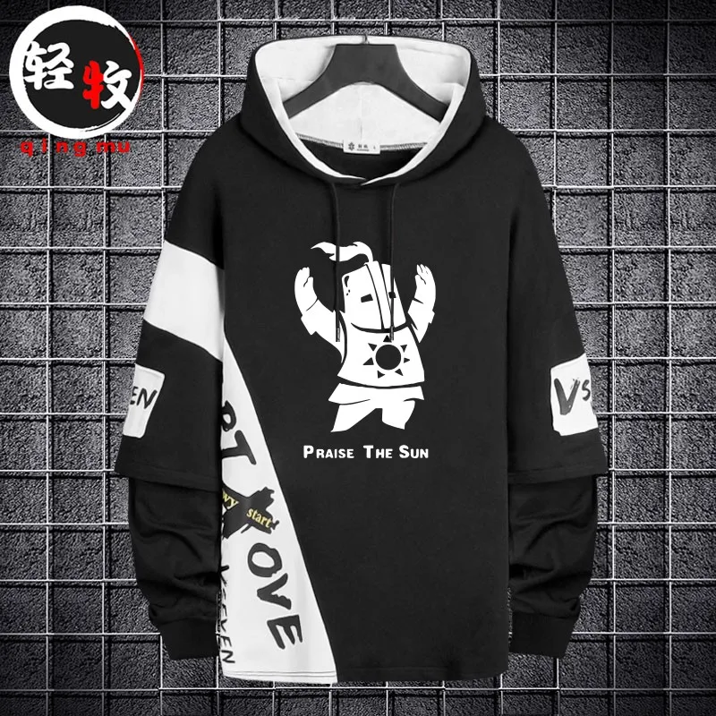 

Толстовка k Souls III Sun Wori, повседневная толстовка с длинными рукавами, молодежная модная толстовка свободного кроя с принтом, осенне-зимняя одежда