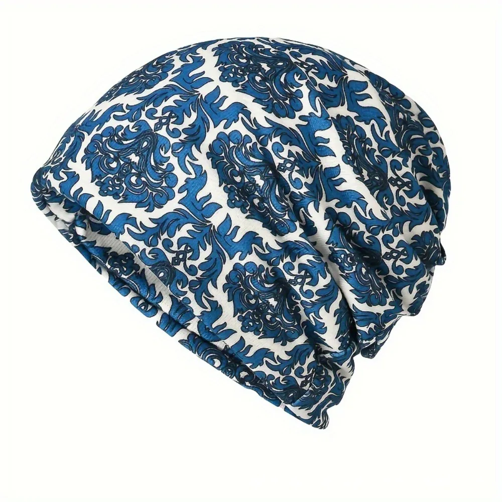 Contrasting Colors Pullover Hat Multifunctional Scarf Pullov
