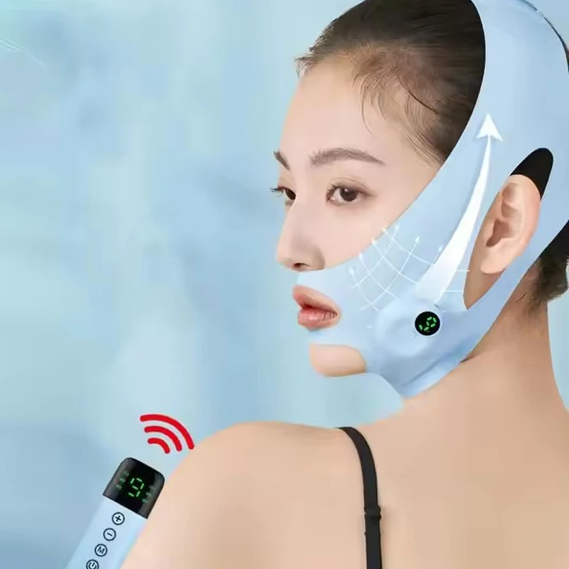 Smart Pulse Face Shaping Beauty Instrument EMS Mikrostrom Lifting V Gesichtsgerät Hautstraffung Anti-Falten-Gesichtsmassagegerät